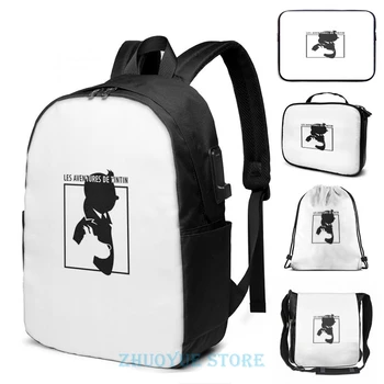 Funny Graphic print TINTIN 8 USB Charge Backpack men School bags Women bag Travel laptop bag 
Funny Graphic print TINTIN 8 USB Charge Backpack men School bags Women bag Travel laptop bag