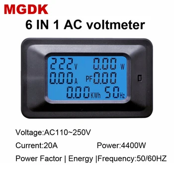 AC220V/20A 4.4KW Digital Voltmeter Ammeter Current Voltage Meter Power Energy Amps Volt wattmeter tester detector with CT Coil
AC220V/20A 4.4KW Digital Voltmeter Ammeter Current Voltage Meter Power Energy Amps Volt wattmeter tester detector with CT Coil