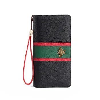 Women Long Wallet Genuine Leather Bee Zipper Designer Large Capacity Purse Evening Party Ladies Wallet Phone Card Holder
Women Long Wallet Genuine Leather Bee Zipper Designer Large Capacity Purse Evening Party Ladies Wallet Phone Card Holder