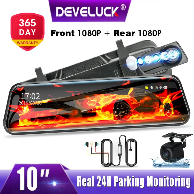Jansite 10" car DVR streaming media touch screen 1080P rear view mirror driving recorder night vision video recorder rear camera
Jansite 10" car DVR streaming media touch screen 1080P rear view mirror driving recorder night vision video recorder rear camera