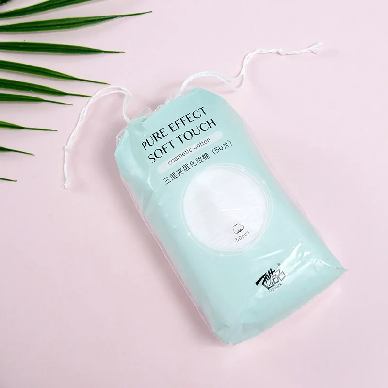 COOLBER Three Layer Sandwich Cotton Puff Disposable Facial Part Deep Cleaning Facial Wipe Unloading Makeup 50 PCs Bag
COOLBER Three Layer Sandwich Cotton Puff Disposable Facial Part Deep Cleaning Facial Wipe Unloading Makeup 50 PCs Bag