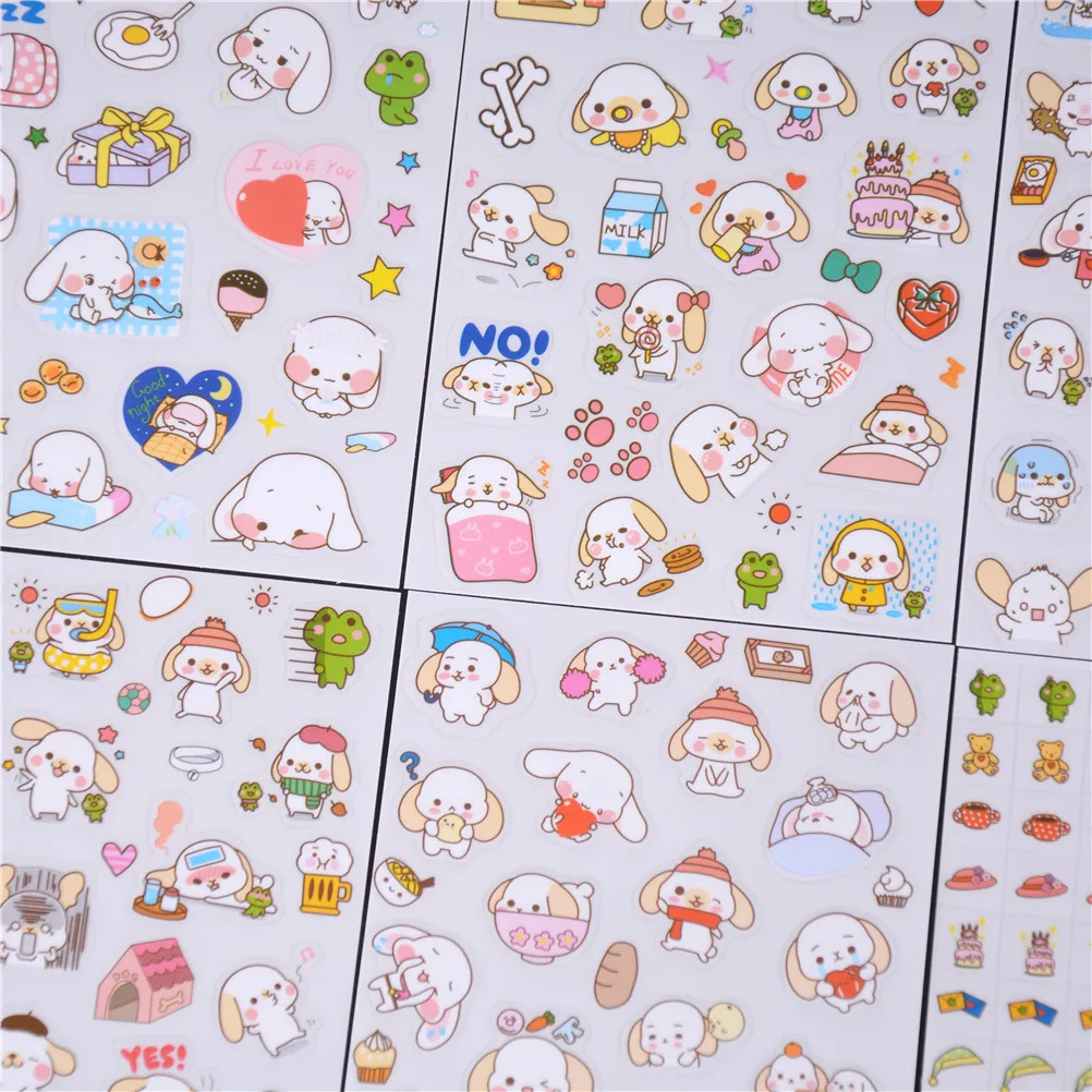6pcs/lot Big Ears Happy Dogs Stickers Diary Sticker Scrapbook Decoration PVC Paper Sticker Stationery Stickers
6pcs/lot Big Ears Happy Dogs Stickers Diary Sticker Scrapbook Decoration PVC Paper Sticker Stationery Stickers
