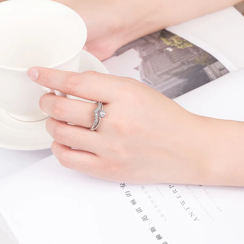 ring valentines day gifts sliver wedding bands rings for women