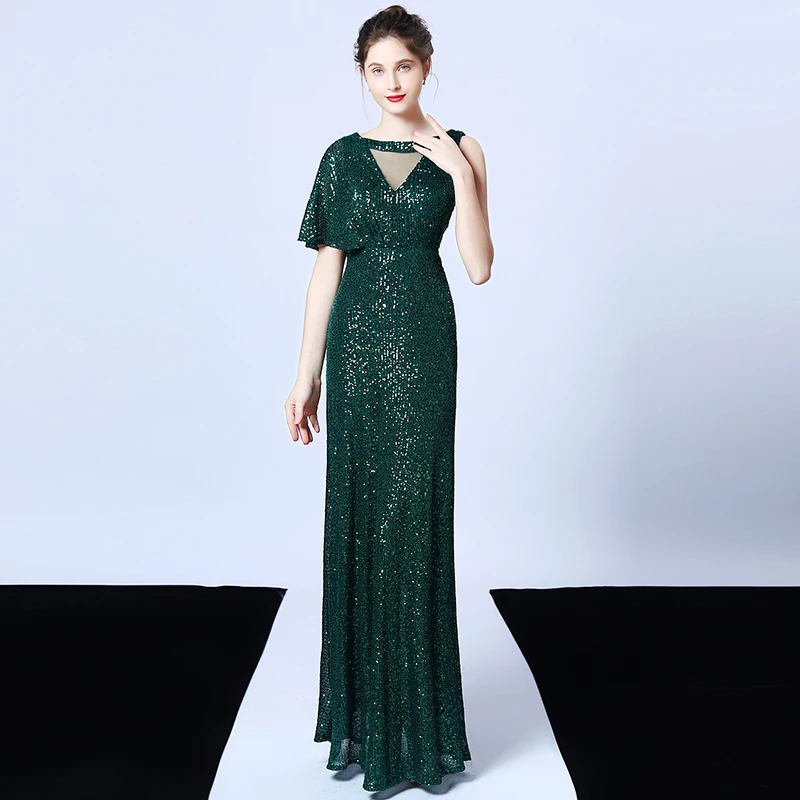 Sequin Formal Evening Gown Mermaid Evening Dress One Short Sleeve Long Party Dresses Women Evening Robe Longue Soiree Dentelle
Sequin Formal Evening Gown Mermaid Evening Dress One Short Sleeve Long Party Dresses Women Evening Robe Longue Soiree Dentelle