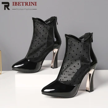 RIBETRINI Genuine Leather Women Spring Shoes Women Sexy Pointed Toe High Heels Ankle Boots Zipper Casual Boots
RIBETRINI Genuine Leather Women Spring Shoes Women Sexy Pointed Toe High Heels Ankle Boots Zipper Casual Boots