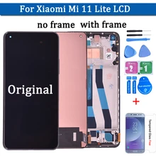 Bloc écran tactile LCD AMOLED de remplacement, 6.55 pouces, pour Xiaomi MI 11 Lite, M2101K9AG, Original=