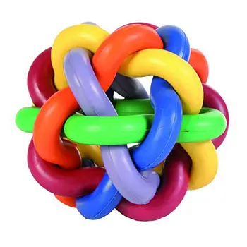 Woven ball, natural rubber, Dia. 10 cm, for dog 
Woven ball, natural rubber, Dia. 10 cm, for dog