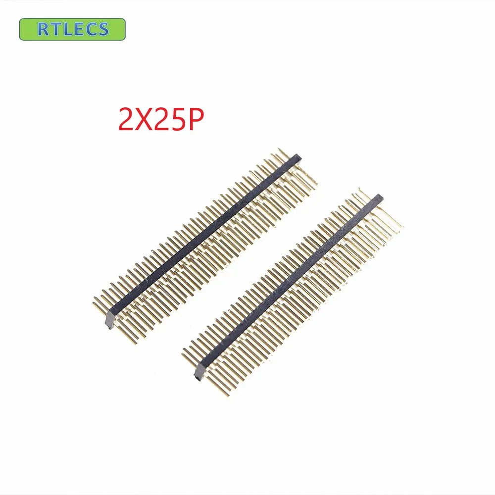 100 шт. 2x25 P 50 pin 1,27 мм Шаг штыревой разъем типа «папа» двухрядные мужские прямые золотые вспышки Rohs достигают двухрядные шаг 1,27
100 шт. 2x25 P 50 pin 1,27 мм Шаг штыревой разъем типа «папа» двухрядные мужские прямые золотые вспышки Rohs достигают двухрядные шаг 1,27