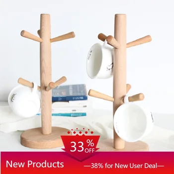 Wooden Cup Rack Tableware Storage Drying Rack Mug Drying Stand Display Holders With 6 Hooks Dish Organizer Kitchen Storage Shelf
Wooden Cup Rack Tableware Storage Drying Rack Mug Drying Stand Display Holders With 6 Hooks Dish Organizer Kitchen Storage Shelf