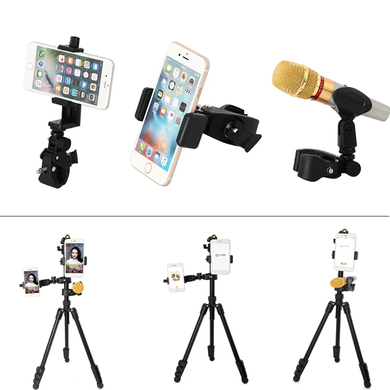 Tripod for phone tripod monopod selfie remote stick for Video tripode for mobile phone and microphone holder tripods Accessories
Tripod for phone tripod monopod selfie remote stick for Video tripode for mobile phone and microphone holder tripods Accessories
