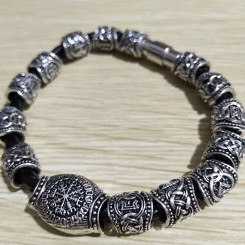 Norse Runes Beads Punk Jewelry Viking Bracelet For Men Bangels Women Runas Vikingas Decoracion Accessories
Norse Runes Beads Punk Jewelry Viking Bracelet For Men Bangels Women Runas Vikingas Decoracion Accessories