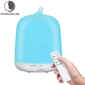 ZIFENGZHILIAN 220ml electric ultrasonic air humidifier aromatherapy essential oils diffuser with Remote Control 7 Color lights
ZIFENGZHILIAN 220ml electric ultrasonic air humidifier aromatherapy essential oils diffuser with Remote Control 7 Color lights