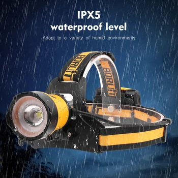 B16 2000lumens XM-L2 LED Headlamp 3-Mode Zoom Headlight IPX5 Waterproof Head Torch Camping Hunting Flashlight AA Battery
B16 2000lumens XM-L2 LED Headlamp 3-Mode Zoom Headlight IPX5 Waterproof Head Torch Camping Hunting Flashlight AA Battery