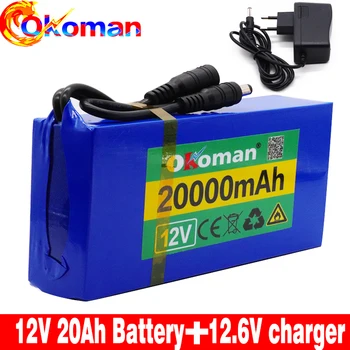High Quality Super Rechargeable Portable 12v 20Ah Lithium-ion Battery pack DC 12.6V 20000mAh battery With US EU Plug
High Quality Super Rechargeable Portable 12v 20Ah Lithium-ion Battery pack DC 12.6V 20000mAh battery With US EU Plug