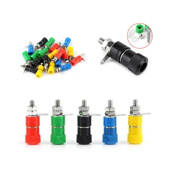 20PCS Terminal Blocks 4mm Amplifier Terminal Connector Binding Post Banana Plug Jack Mount 5 Color Each 4Pcs Hot
20PCS Terminal Blocks 4mm Amplifier Terminal Connector Binding Post Banana Plug Jack Mount 5 Color Each 4Pcs Hot