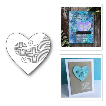 2020 Hot New Valentine's Day LOVE Heart Spiral Rainbow Embossing Metal Cutting Dies Foil and Scrapbooking For Making no stamps 
2020 Hot New Valentine's Day LOVE Heart Spiral Rainbow Embossing Metal Cutting Dies Foil and Scrapbooking For Making no stamps