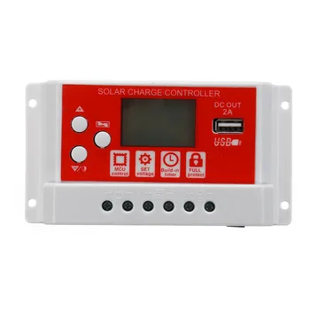10A Solar Charge Controller LCD Display PWM Controllers 12V24V Automatic Ldentification Solar Street Lamp Lighting Controller
10A Solar Charge Controller LCD Display PWM Controllers 12V24V Automatic Ldentification Solar Street Lamp Lighting Controller