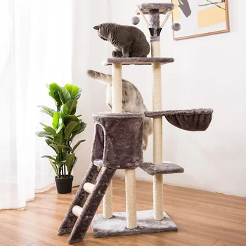 Sword Stable Hemp Scratch Board Climbing Frame Nest Cat Tree One Villa Scratching Post Multi-layer Platform Cat Toy
Sword Stable Hemp Scratch Board Climbing Frame Nest Cat Tree One Villa Scratching Post Multi-layer Platform Cat Toy