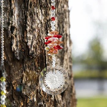 H&D Crystal Red Octogon Beads Pendant Rainbow Sun Charm Suncatcher Christams Decor Gift Boxed
H&D Crystal Red Octogon Beads Pendant Rainbow Sun Charm Suncatcher Christams Decor Gift Boxed
