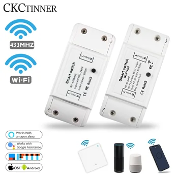 Smart Light Switch Wireless Remote DIY WiFi RF 433Mhz Smart Switch Work With Alexa Google Smart Home Universal Breaker Timer APP
Smart Light Switch Wireless Remote DIY WiFi RF 433Mhz Smart Switch Work With Alexa Google Smart Home Universal Breaker Timer APP