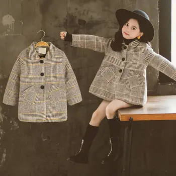Kids Girl Overcoat Winter New Fashion Houndstooth Wool Coat for Girls Teens Autumn Jacket Warm 12 Outerwear Children Windproof
Kids Girl Overcoat Winter New Fashion Houndstooth Wool Coat for Girls Teens Autumn Jacket Warm 12 Outerwear Children Windproof