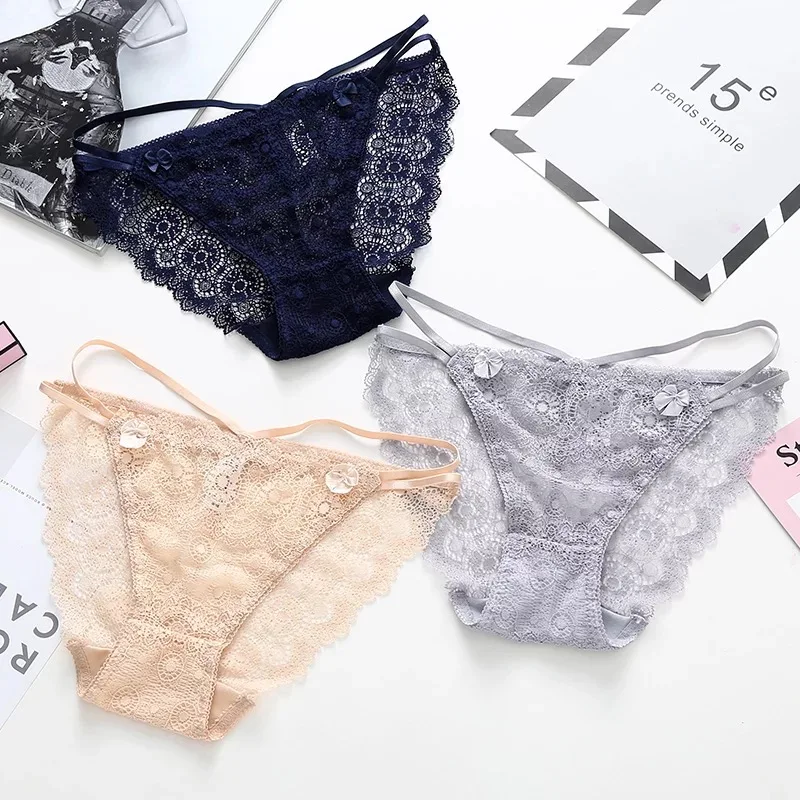 New Traceless Lace Panties Temptation Underwear Women Transparent Sexy Panties Cotton crotch Ultrathin Briefs High Quality
New Traceless Lace Panties Temptation Underwear Women Transparent Sexy Panties Cotton crotch Ultrathin Briefs High Quality