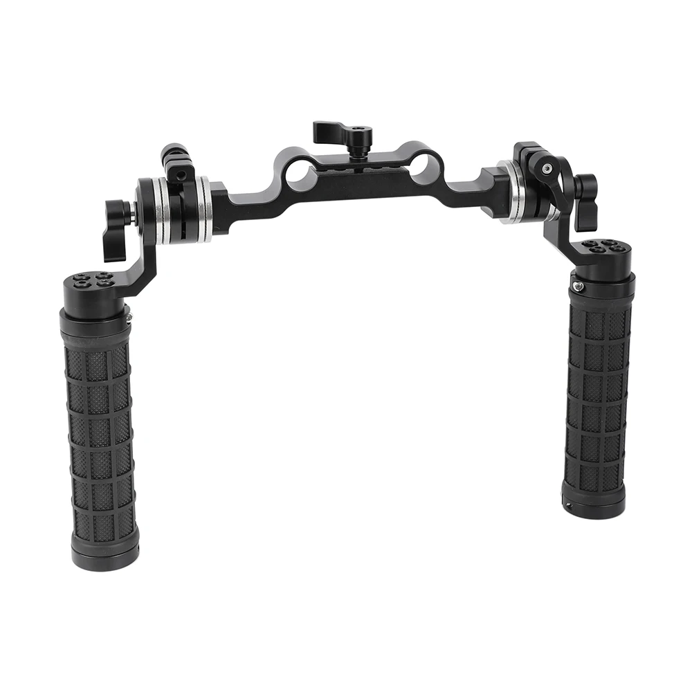 HDRIG Camera Rubber Handgrip with M6 ARRI Rosette Mount Connection 15mm Railblock Rod Clamp for Shoulder Rig Camera Cage
HDRIG Camera Rubber Handgrip with M6 ARRI Rosette Mount Connection 15mm Railblock Rod Clamp for Shoulder Rig Camera Cage