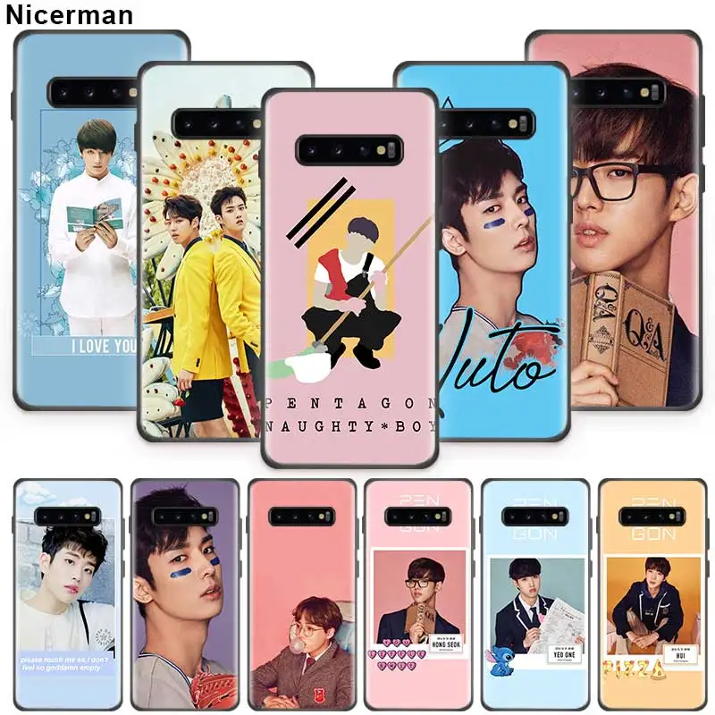 Pentagon kpop Korean group boy Case for Samsung Galaxy S10 5G S9 S8 S7 Plus S10e Note 9 10 8 Black Silicone Phone Shell Coque
Pentagon kpop Korean group boy Case for Samsung Galaxy S10 5G S9 S8 S7 Plus S10e Note 9 10 8 Black Silicone Phone Shell Coque