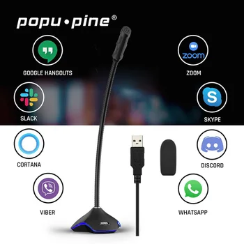 Popu Pine Wired Microphone USB Gaming Personal 360° Omnidirectional Microphone For Computer Desktop Professional LED Microphone
Popu Pine Wired Microphone USB Gaming Personal 360° Omnidirectional Microphone For Computer Desktop Professional LED Microphone