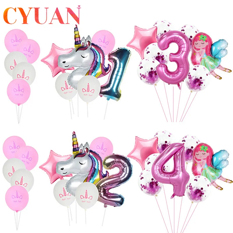 CYUAN 1set Rainbow Unicorn Party Balloons Unicorn Birthday Decoration Number Balloon Kids Birthday Party Baby Shower Globos
CYUAN 1set Rainbow Unicorn Party Balloons Unicorn Birthday Decoration Number Balloon Kids Birthday Party Baby Shower Globos