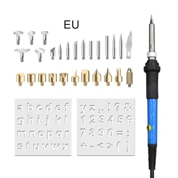 60W Adjustable Soldering Iron Carving Pyrography Wood Tool Embossing Burning Soldering Pen Set Welding Tips Kit
60W Adjustable Soldering Iron Carving Pyrography Wood Tool Embossing Burning Soldering Pen Set Welding Tips Kit
