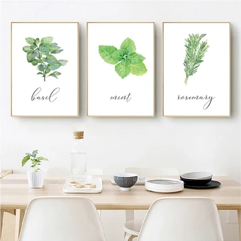 Watercolor Herbs Basil Mint Posters and Prints Kitchen Decor , Green Plant Rosemary Pictures Botanical Wall Art Canvas Painting
Watercolor Herbs Basil Mint Posters and Prints Kitchen Decor , Green Plant Rosemary Pictures Botanical Wall Art Canvas Painting