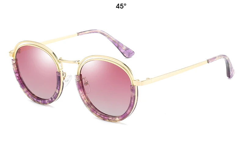 Sunglasses Women Vintage Round Sun Glasses Polarized Lens UV400 Anti Reflective Summer Polarized Women Snnglasses (29)