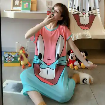 Loose Women Night Gown Sweet Cartoon Cosplay Costumes Summer NEW Cotton Sleepwear Nightwear Cute Anime Lingerie Sleep Shirt
Loose Women Night Gown Sweet Cartoon Cosplay Costumes Summer NEW Cotton Sleepwear Nightwear Cute Anime Lingerie Sleep Shirt