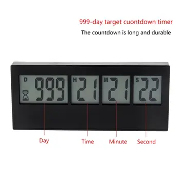 999 Days Countdown Clock LCD Digital Screen Kitchen Timer Event Reminder For Wedding Retirement Lab Cooking Kitchen Watering
999 Days Countdown Clock LCD Digital Screen Kitchen Timer Event Reminder For Wedding Retirement Lab Cooking Kitchen Watering