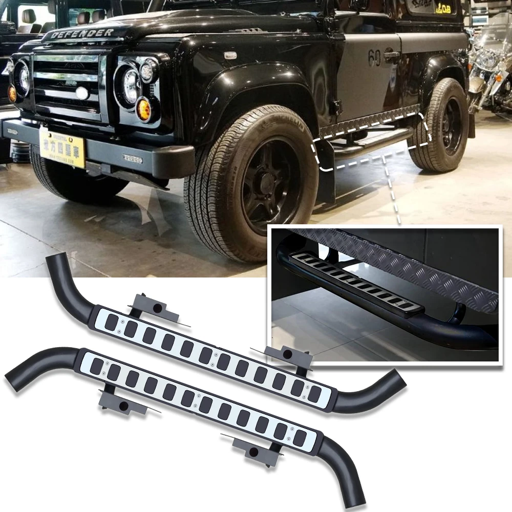 Car Accessories 2Pcs left right steel side step fits for land rover defend 90 running board Nerf bar pedal protector side stairs
Car Accessories 2Pcs left right steel side step fits for land rover defend 90 running board Nerf bar pedal protector side stairs