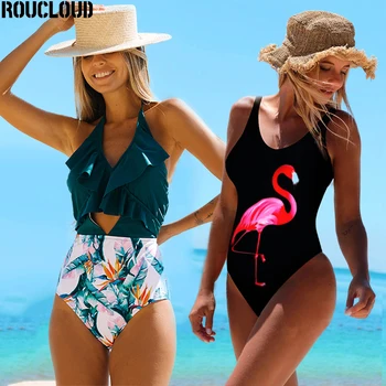 2020 Sexy Backless Ruffles Bandage Print Push Up Padded High Waist Swimwear one piece swimsuit Beachwear Sunbathing Monokini
2020 Sexy Backless Ruffles Bandage Print Push Up Padded High Waist Swimwear one piece swimsuit Beachwear Sunbathing Monokini