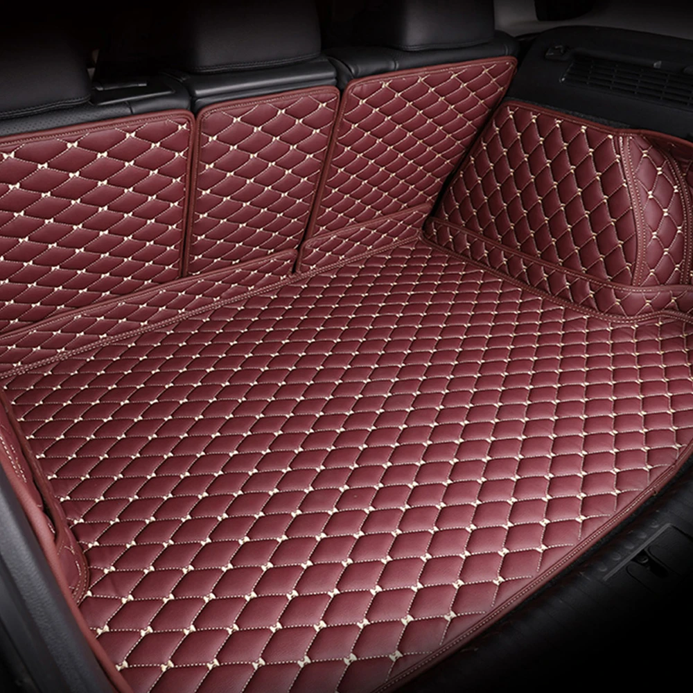 Custom fit car trunk mats for Skoda Octavia Superb Yeti Rapid spaceback 6D heavy duty styling carpet floor liner |