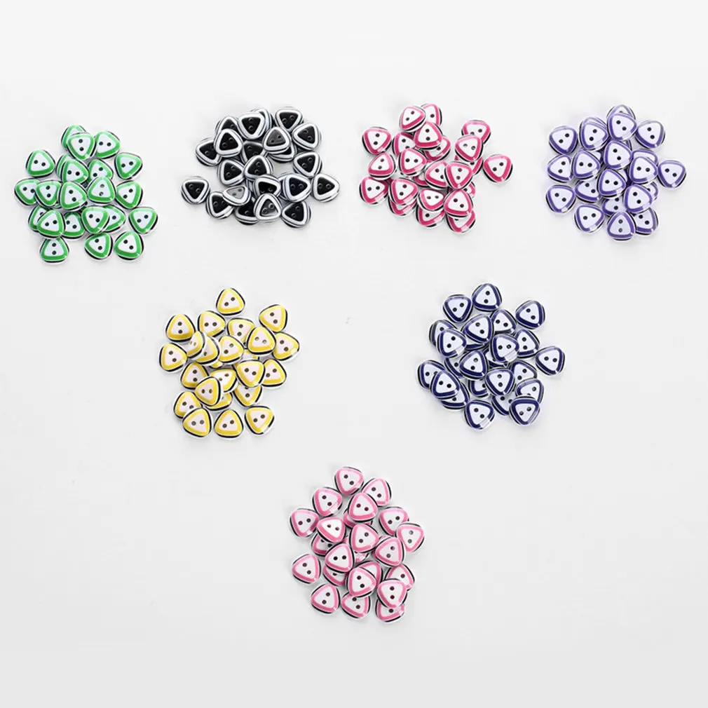 24pcs/bag triangle pattern sewing resin buttons for children