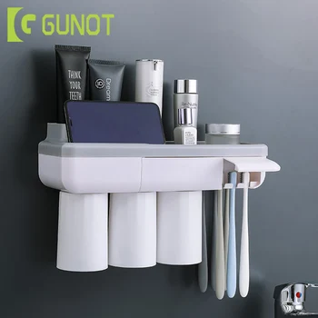 GUNOT Magnetic Adsorption Toothbrush Holder With Dust-proof Cover Toothpaste Toothbrush Storage Rack Bathroom Accessories Sets
GUNOT Magnetic Adsorption Toothbrush Holder With Dust-proof Cover Toothpaste Toothbrush Storage Rack Bathroom Accessories Sets