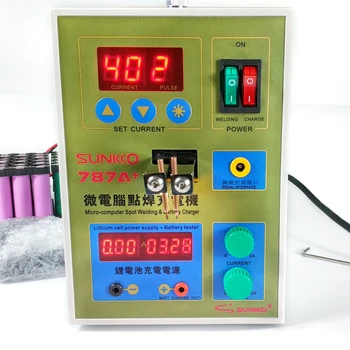 SUKKO LED Pulse Battery Spot Welder 787A+ Spot Welding Machine SUNKKO Microcomputer 18650 Micro Welding with LED Light
SUKKO LED Pulse Battery Spot Welder 787A+ Spot Welding Machine SUNKKO Microcomputer 18650 Micro Welding with LED Light