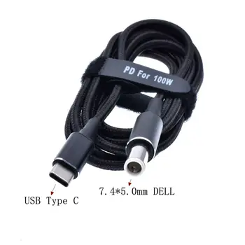 100W Laptop Power Supply Adapter Charing Cable USB Type C to DC7.4*5.0mm Plug Converter for Dell N4010 N4030 N4050 1400 D610
100W Laptop Power Supply Adapter Charing Cable USB Type C to DC7.4*5.0mm Plug Converter for Dell N4010 N4030 N4050 1400 D610