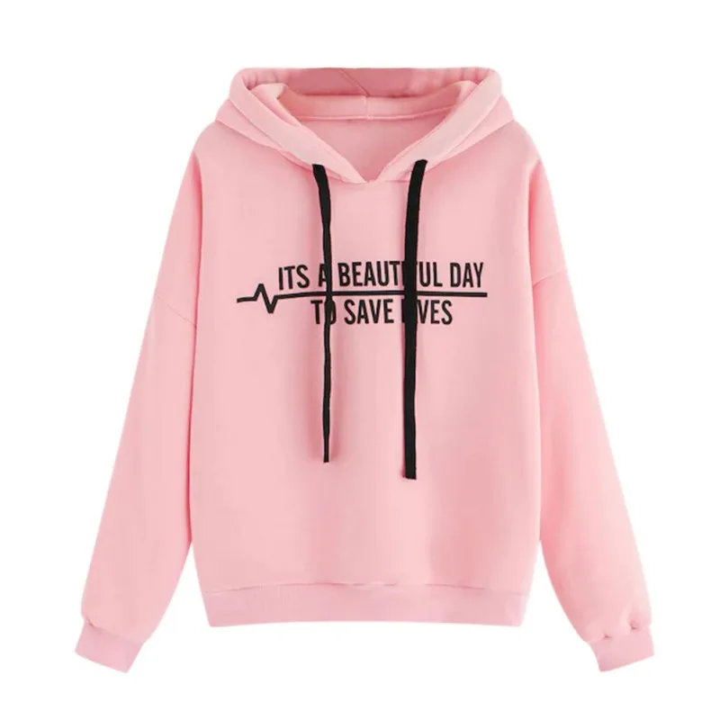 Women's Sweatshirt Autumn Winter Warm Harajuku Hooded Tops Simple Long Sleeve Letter Hoodies Fashion Female Pink Black Hoodie
Women's Sweatshirt Autumn Winter Warm Harajuku Hooded Tops Simple Long Sleeve Letter Hoodies Fashion Female Pink Black Hoodie