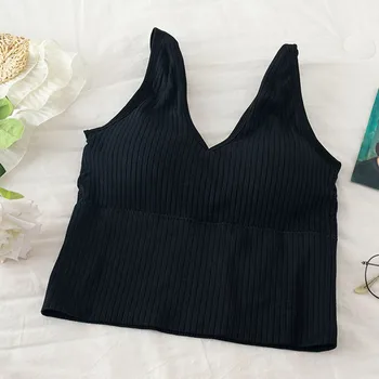 Beautiful Back V-neck Sports Beautiful Back Gathered Detachable Chest Pad Without Steel Ring Knitted Bottoming Ladies Vest
Beautiful Back V-neck Sports Beautiful Back Gathered Detachable Chest Pad Without Steel Ring Knitted Bottoming Ladies Vest