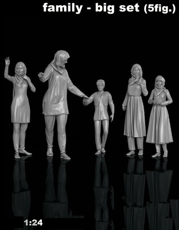 Unassambled 1/24 ancient stand people include 5 Resin figure miniature model kits Unpainted
Unassambled 1/24 ancient stand people include 5 Resin figure miniature model kits Unpainted