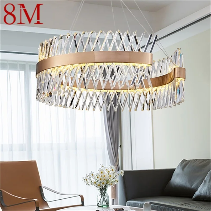 8M Creative Pendant Light Gold Postmodern Chandelier LED Luxury Crystal Lamp Fixture For Home
8M Creative Pendant Light Gold Postmodern Chandelier LED Luxury Crystal Lamp Fixture For Home