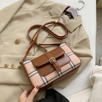 Ladies New Classic Plaid Shoulder Bags Brand Fashion Design Casual Messenger Bag INS Popular Women Bag 2020
Ladies New Classic Plaid Shoulder Bags Brand Fashion Design Casual Messenger Bag INS Popular Women Bag 2020