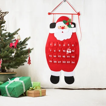 Santa Christmas Advent Calendar,3D Felt Hanging Advent Calendar Reusable Countdown to Christmas Calendar for Kids Christmas Deco
Santa Christmas Advent Calendar,3D Felt Hanging Advent Calendar Reusable Countdown to Christmas Calendar for Kids Christmas Deco