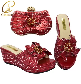 Latest Rhinestone Woman Shoe and Matching Bag Set Italian Shoe and Bag Set for Party Italy High Heels Women Wedding Party Shoes
Latest Rhinestone Woman Shoe and Matching Bag Set Italian Shoe and Bag Set for Party Italy High Heels Women Wedding Party Shoes