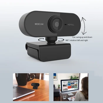 HD 1080P Webcam Auto Focusing Web Camera Cam W/ Microphone For PC Laptop Desktop Up And Down 30 Degrees Can Be Rotated
HD 1080P Webcam Auto Focusing Web Camera Cam W/ Microphone For PC Laptop Desktop Up And Down 30 Degrees Can Be Rotated